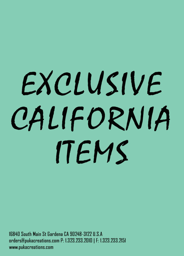 Exclusive California Items Now Available